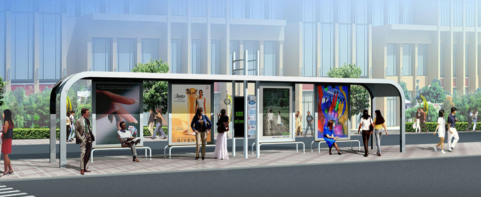 不銹鋼候車(chē)亭